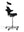 Refurnish by Loopr HÅG Capisco office chair with black seat, headrest, and grey base, side view