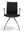 Refurnish by Loopr HÅG H04 4470 black upholstered conference chair with silver metal frame and armrests