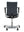 Refurnish by Loopr HÅG H05 5400 office chair in grey fabric with armrests and a silver-grey base, rear view.