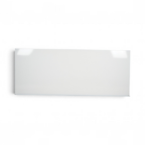 Hvit whiteboard fra Refurnish by Loopr, 300x120 cm, med en glatt og blank skriveflate for kontor eller skole.