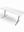 Refurnish by Loopr konferansebord med hvit bordplate og grått understell, 180x80 cm