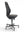 Refurnish by Loopr black fabric ergonomic office chair, Kinnarps 8000-serien, adjustable height and lumbar support.