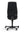 Refurnish by Loopr Kinnarps ergonomic office chair in black fabric, back view showing height adjustment mechanism