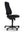 Refurnish by Loopr Kinnarps ergonomic office chair in black fabric with height adjustment and no armrests
