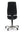 Refurnish by Loopr Kinnarps ergonomic office chair in black fabric with a high back and grey five-star base