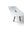 Refurnish by Loopr trapezoid meeting table with white top and black legs for large office conference rooms