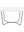 Refurnish by Loopr white laminate rectangular coffee table with rounded corners and black metal base