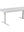 Refurnish by Loopr white three-part meeting table, 420x120 cm, with T-shaped legs.